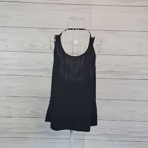 Oyanus Black Sleeveless Top Backless Womens Size L